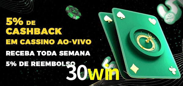 Promoções do cassino ao Vivo 30win